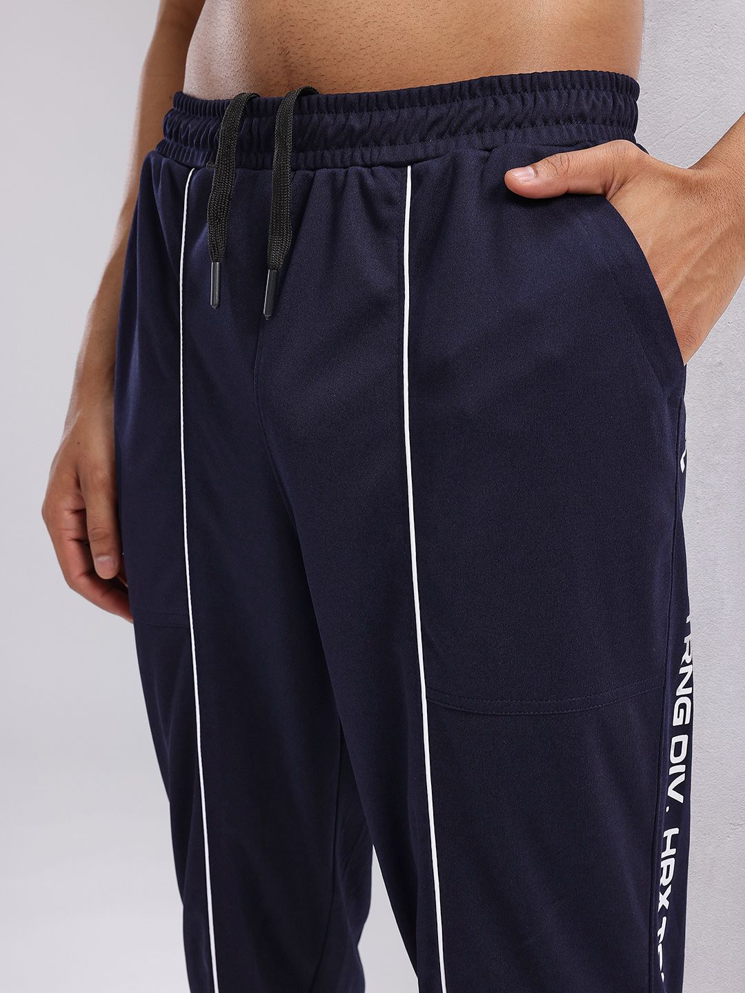 HRX by Hrithik Roshan Men Typography Print Mid-Rise Rapid-Dry Running Joggers