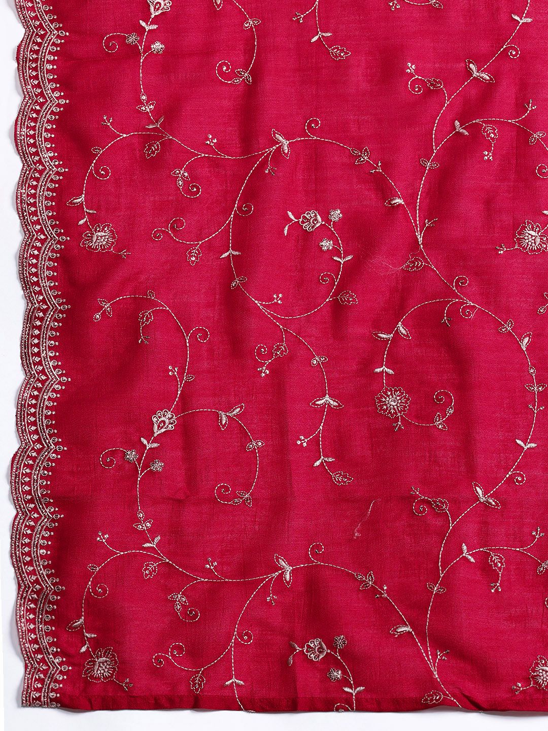 Indo Era Ethnic Motifs Embroidered Sequinned Kurta With Trousers & Dupatta
