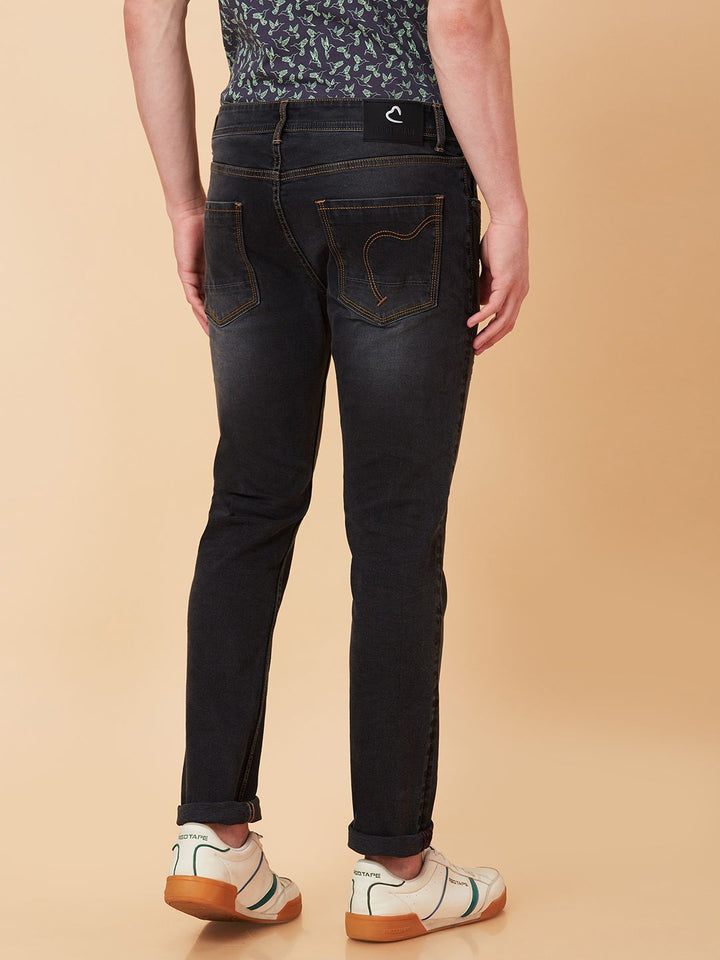 Being Human Men Slim Fit Low Distress Light Fade Jeans