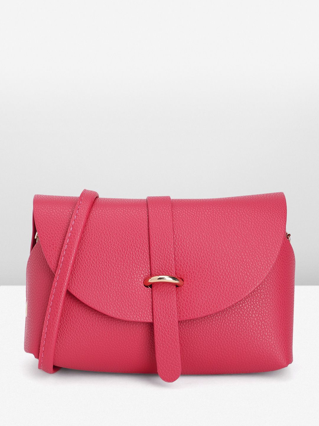 DressBerry Solid Structured Mini Sling Bag