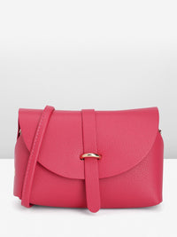 DressBerry Solid Structured Mini Sling Bag