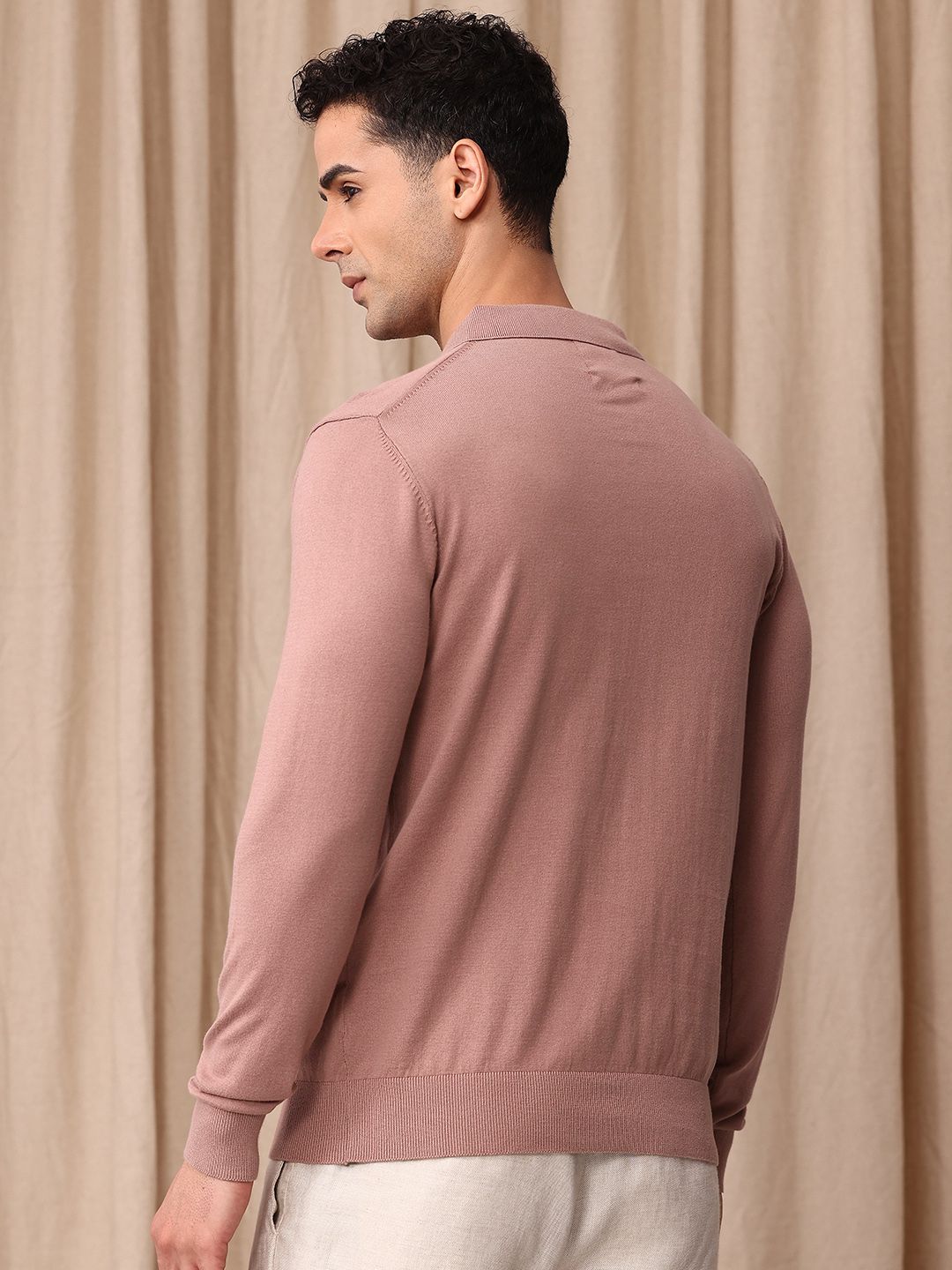 Mr Bowerbird Polo Collar Pure Cotton Pullover