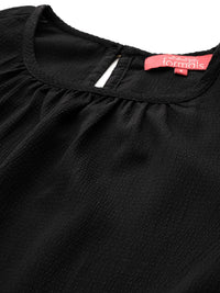 all about you Self-Design Puff Sleeve Top