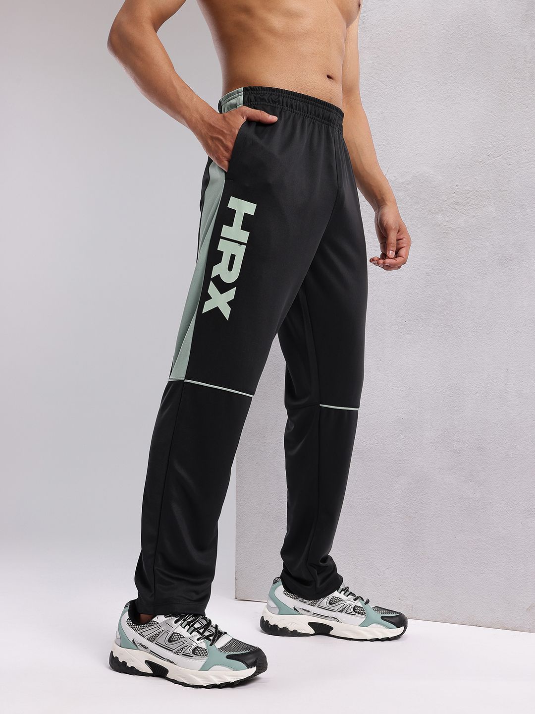 HRX by Hrithik Roshan Men Brand Logo Print Rapid-Dry Running Track Pants