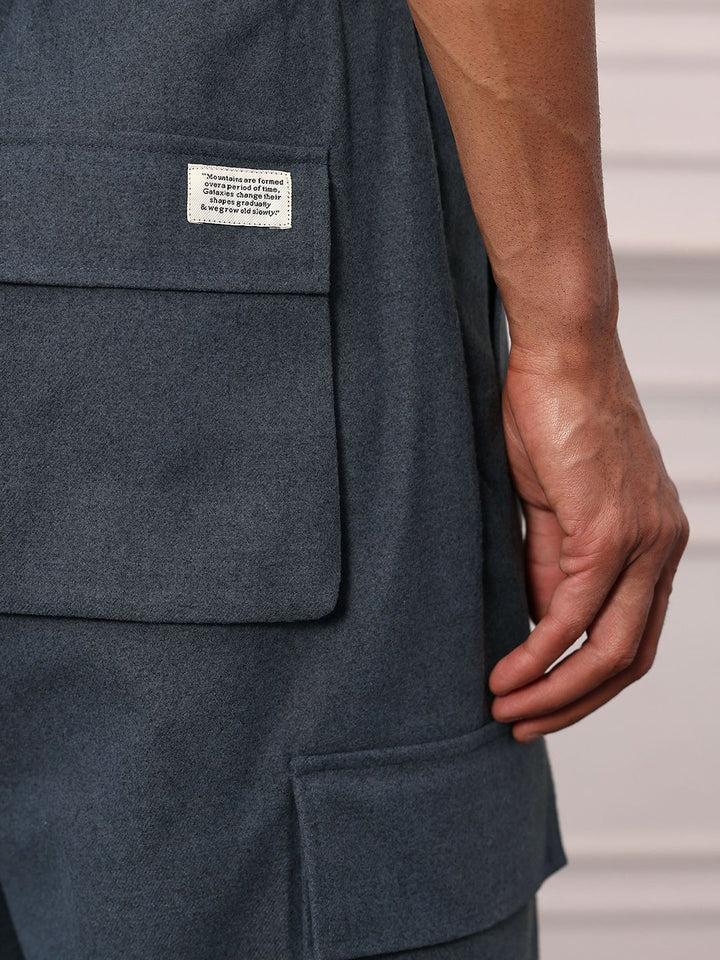 Mr Bowerbird Men Oversized Fit Pleated Cargos