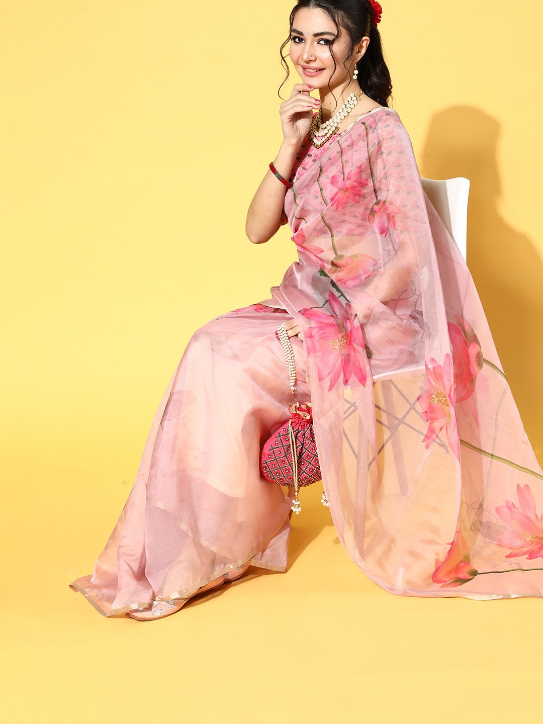 Saree Mall Floral Saree
