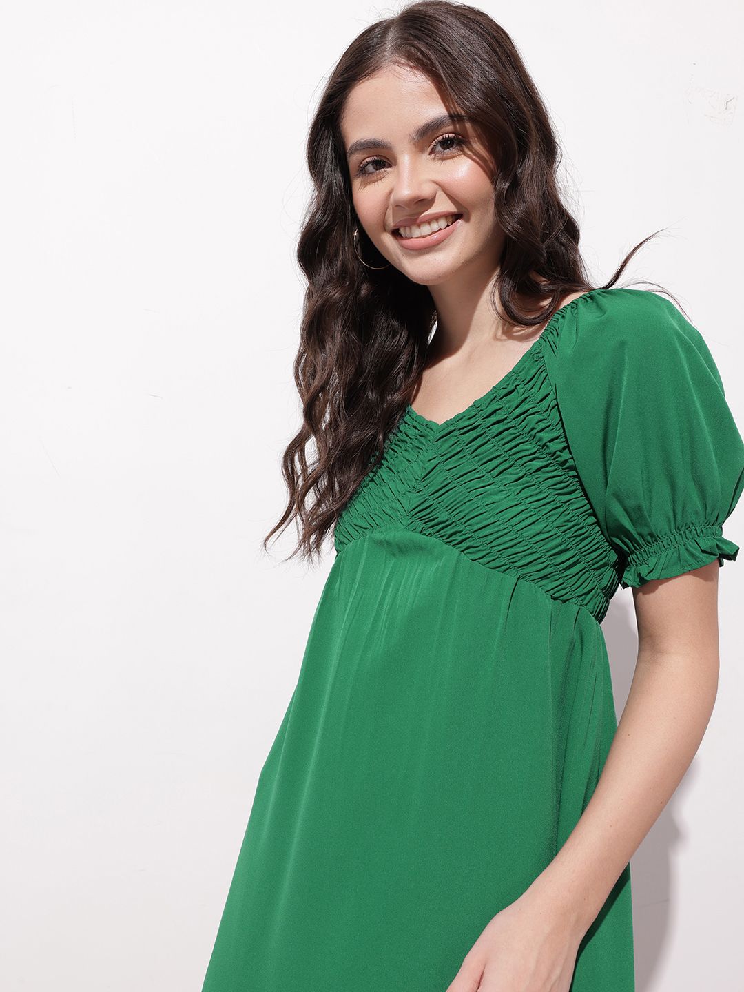 DressBerry Effortless Elegance Smocked Empire Dress