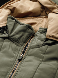 The Indian Garage Co Men Slim Fit Puffer Jacket with Detachable Hood