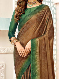 Saree mall Ethnic Motifs Beads and Stones Pure Silk Banarasi Sarees