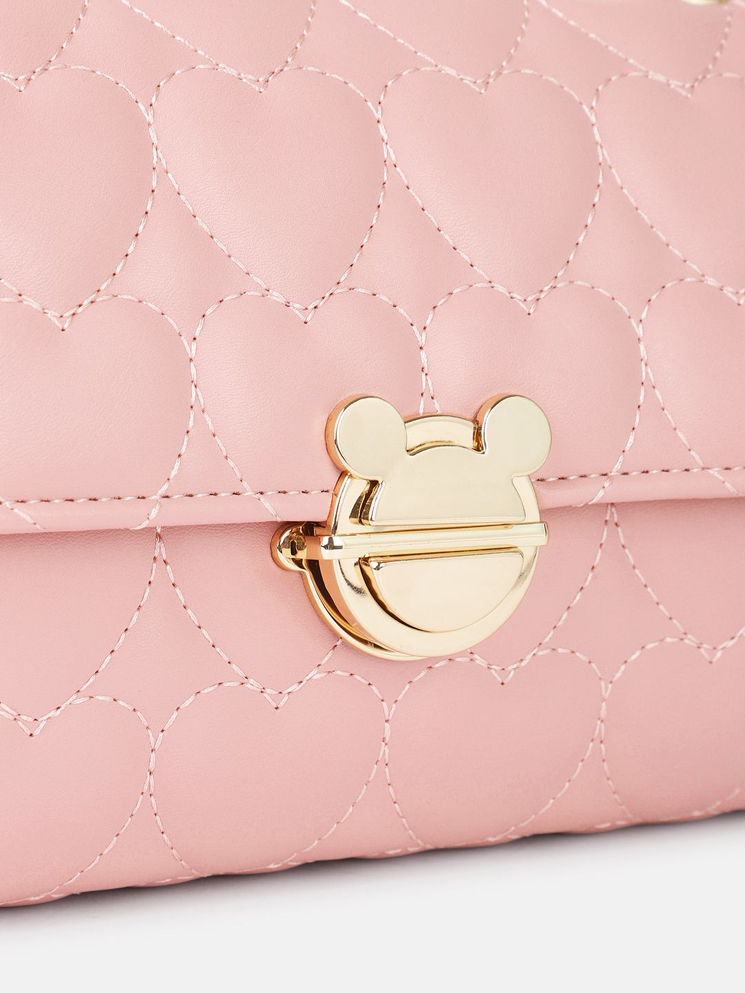 DressBerry Textured Structured Shoulder Bag with Quilted
