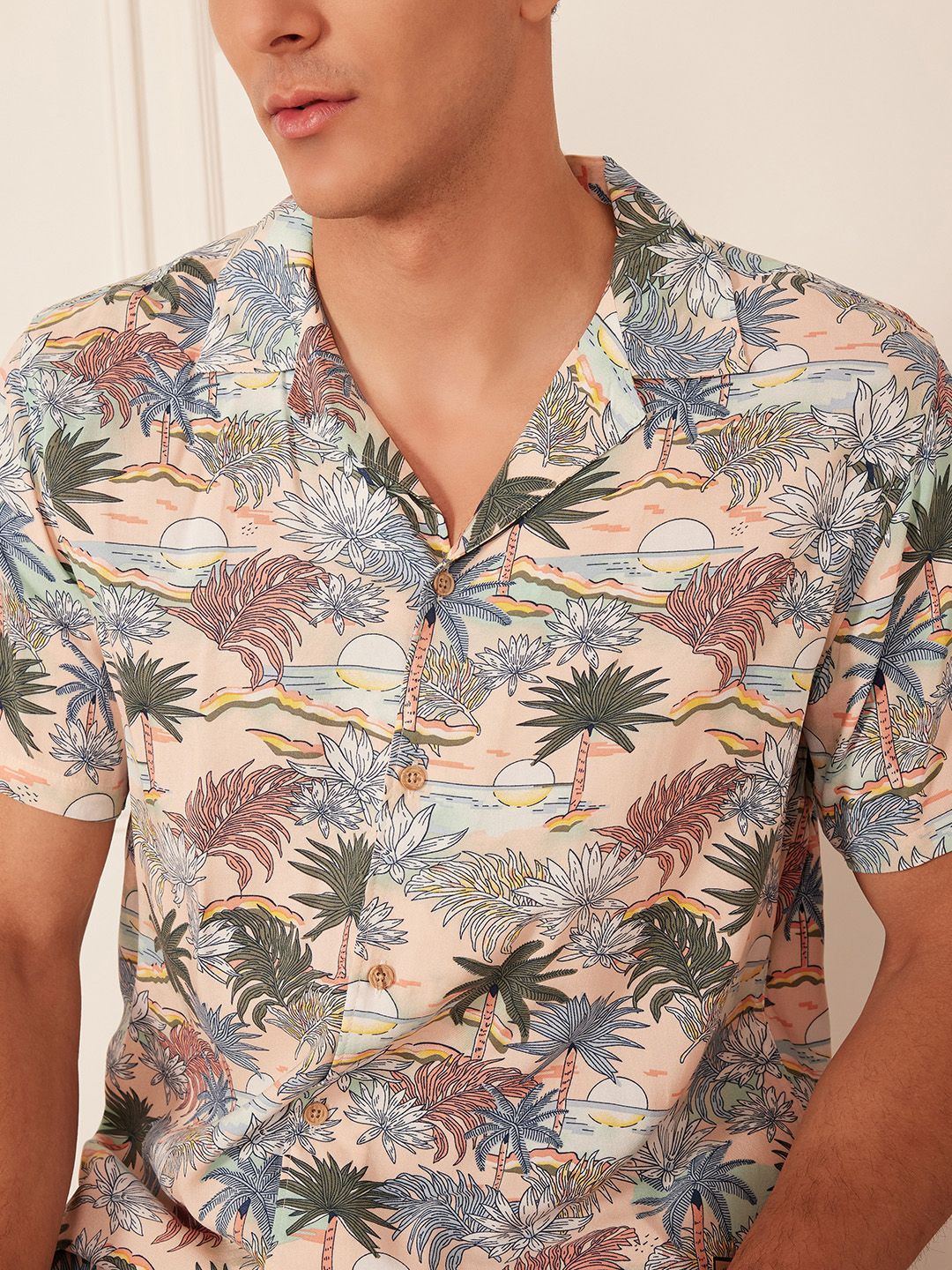 DENNISON Smart Block Printed Casual Shirt