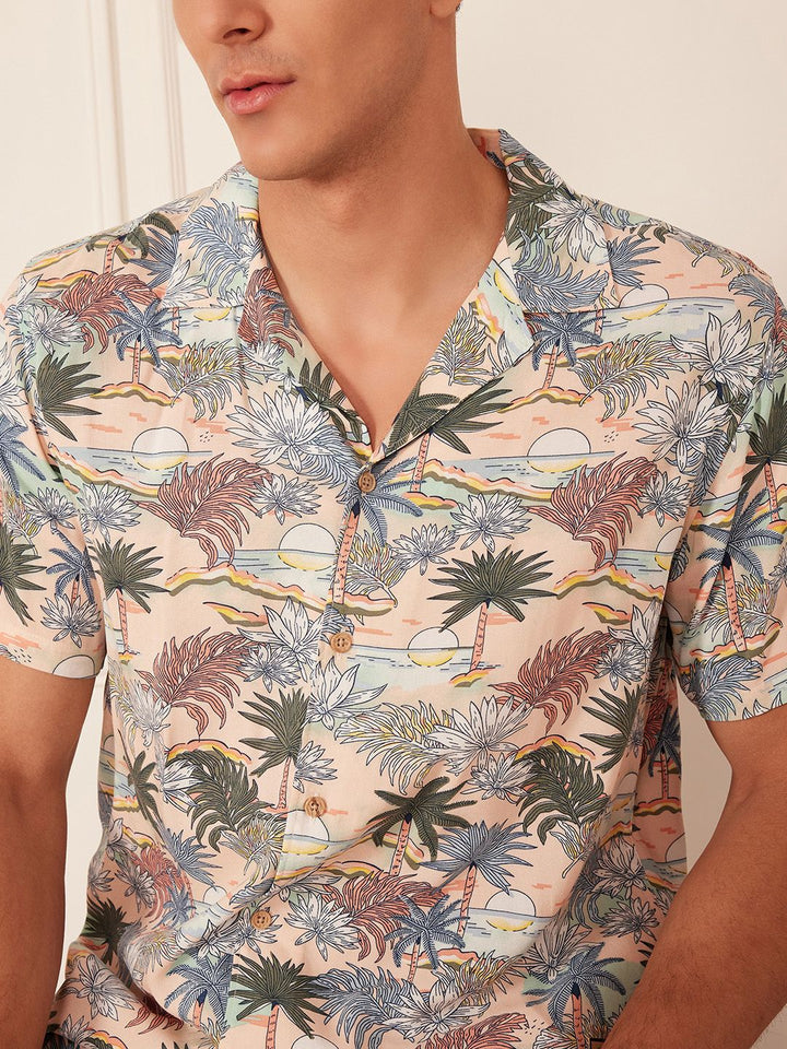 DENNISON Smart Block Printed Casual Shirt