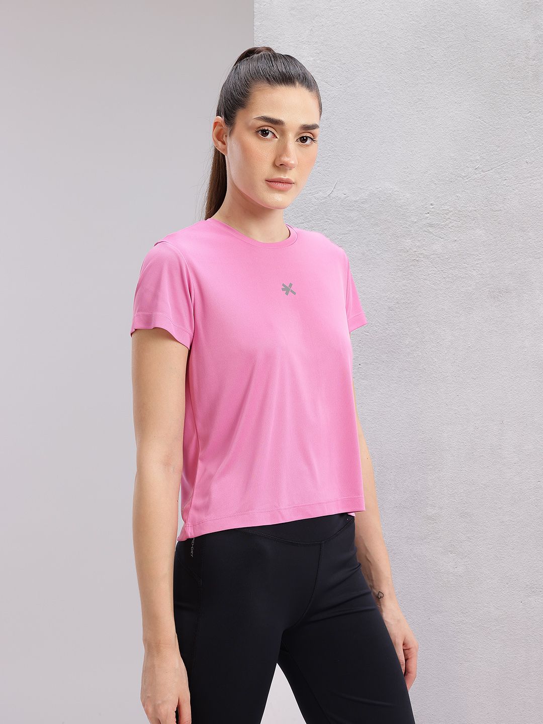HRX by Hrithik Roshan Slit Hem Rapid-Dry Running T-shirt