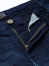 The Indian Garage Co Men Blue Carrot Fit Light Fade Stretchable Jeans