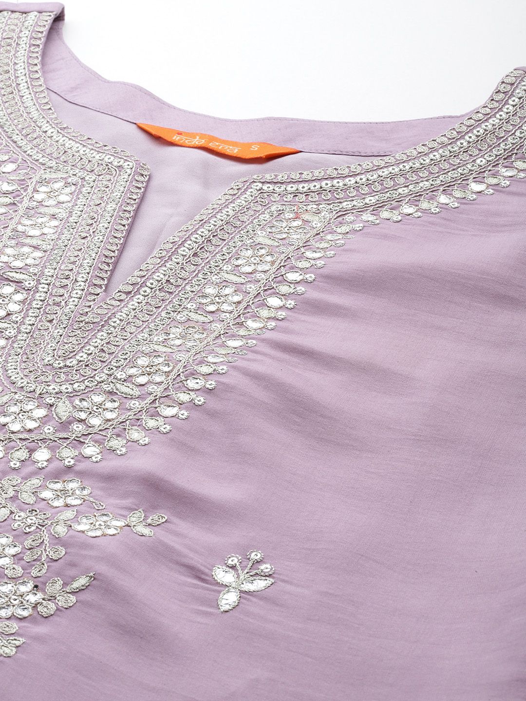 Indo Era Ethnic Motifs Embroidered Regular Sequinned Kurta with Trousers & Dupatta