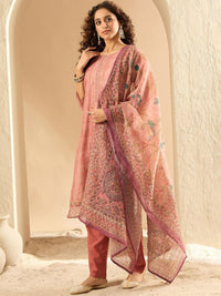 Indo Era Women Embroidered Kurta with Trousers & Dupatta