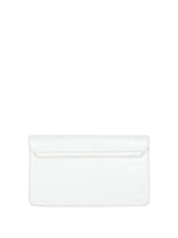 Lino Perros Croc Textured Structured Baguette Bag