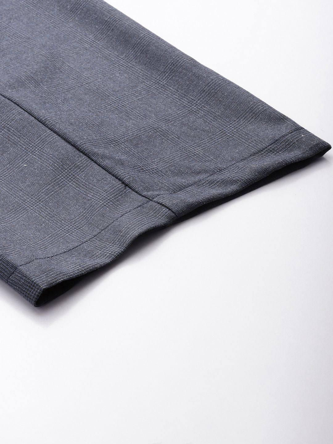 The Indian Garage Co. X Men Relaxed Straight Fit Textured Pleated Formal Trousers