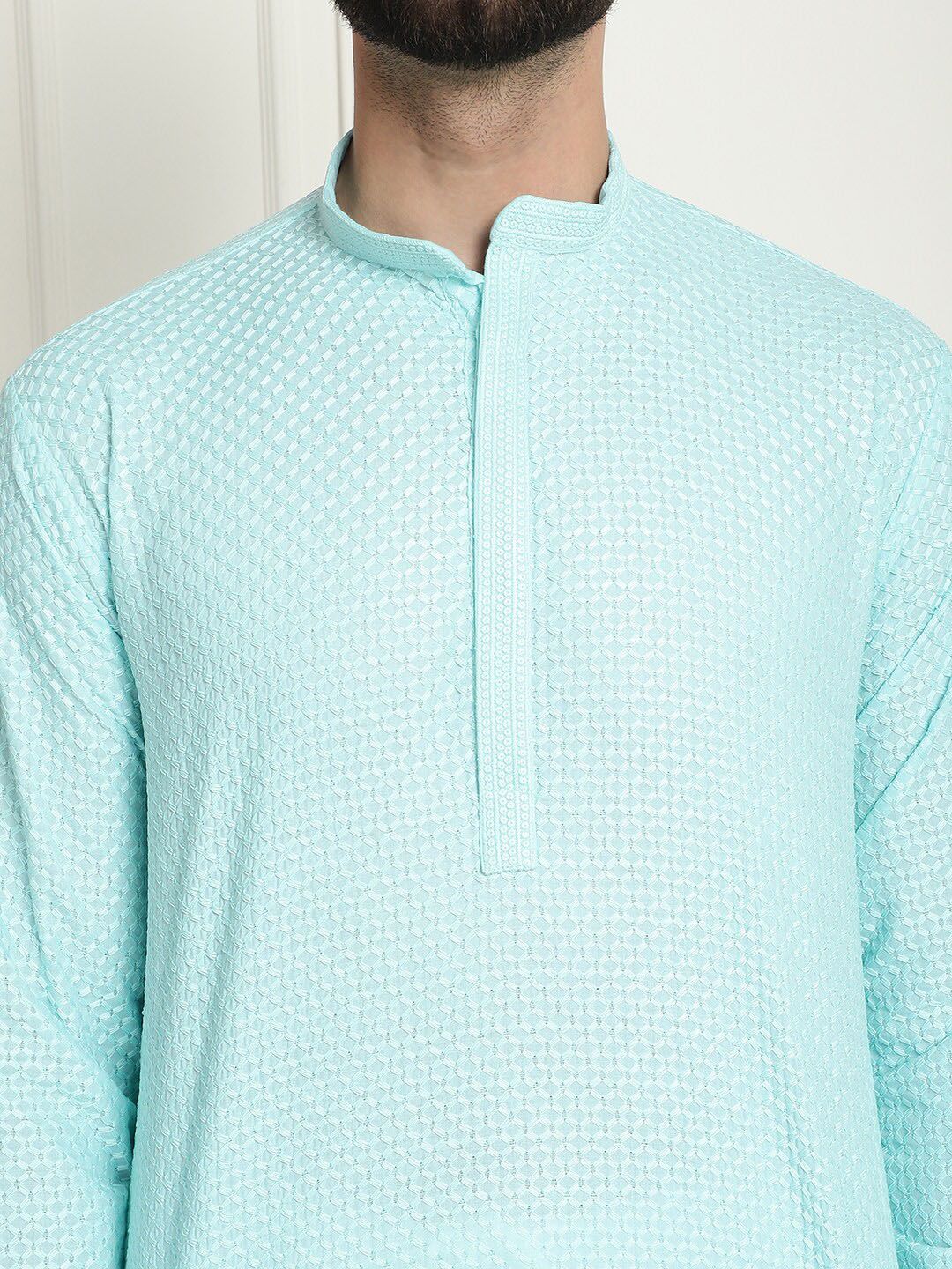 SOJANYA Ethnic Motifs Embroidered Pure Cotton Kurta