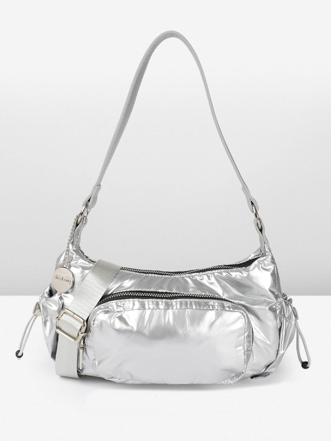 DressBerry Textured Structured Shoulder Bag