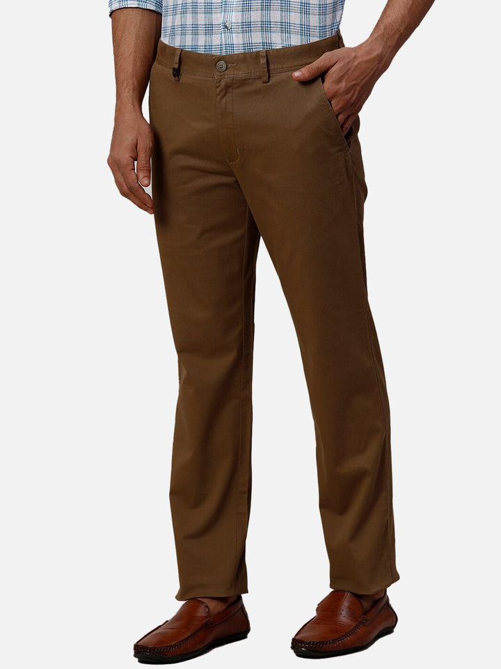 Park Avenue Men Slim Fit Mid-Rise Trousers