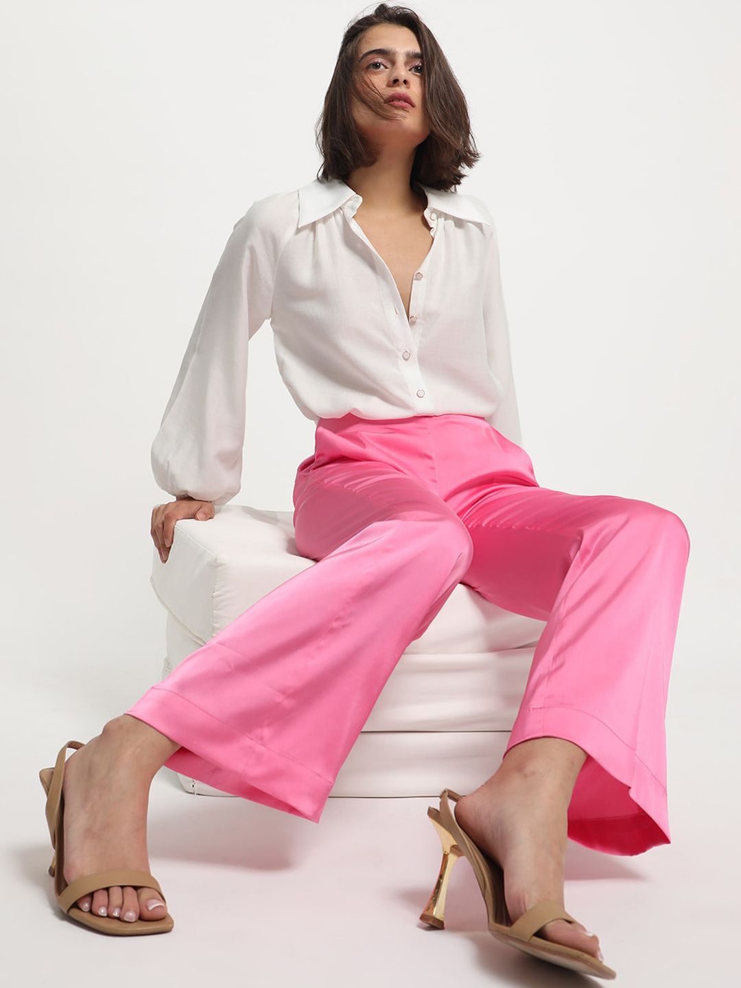 RAREISM Women High-Rise Parallel Trousers