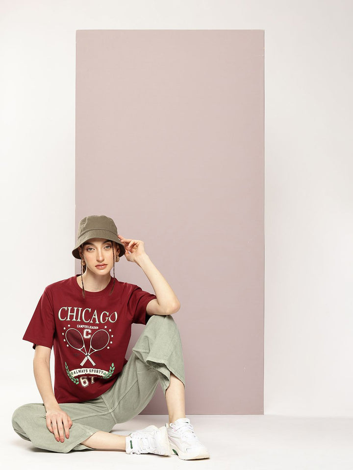 DILLINGER Printed Oversized Pure Cotton T-shirt