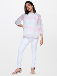 AND Abstract Printed Raglan Sleeves Top