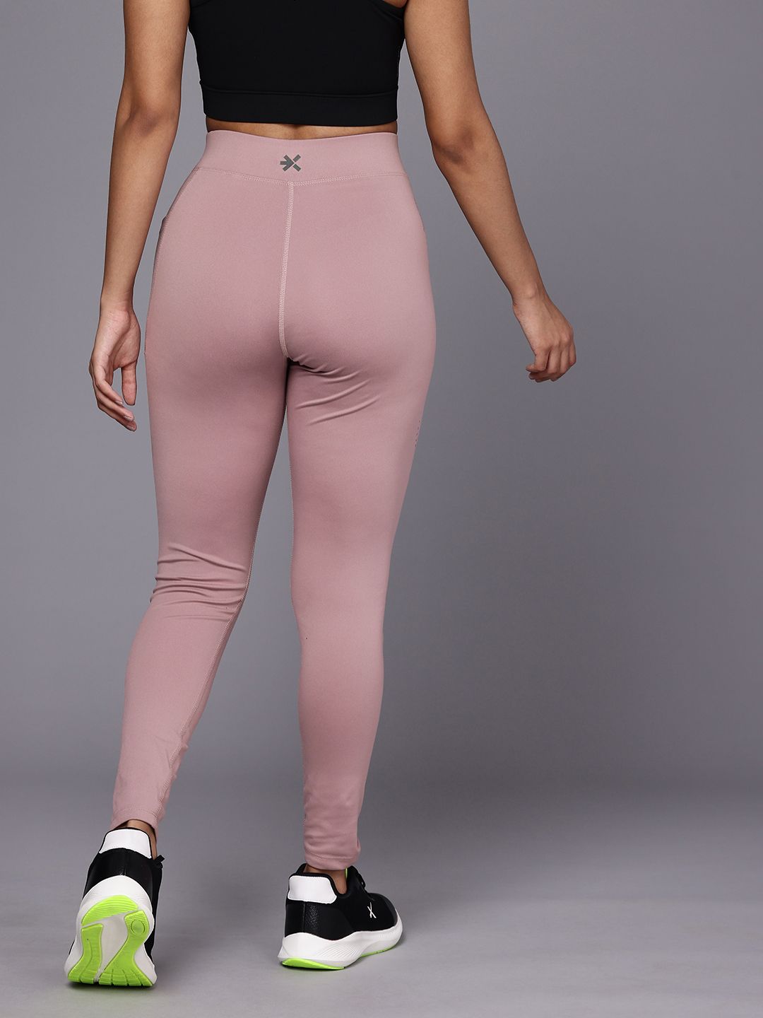 HRX by Hrithik Roshan Women PERFORMANCEBONDED Rapid-Dry Running Tights AW24_W_TG_KRS002_03