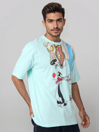 The Indian Garage Co Men Typography Printed Raw Edge Boxy T-shirt