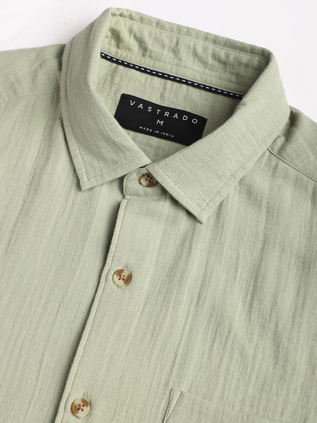 VASTRADO Men Classic Slim Fit Opaque Casual Shirt