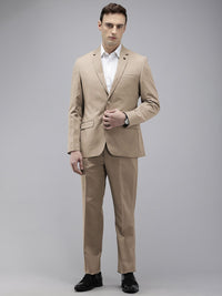 Park Avenue Solid Single Breasted Slim Fit 2 Piece Formal Suits