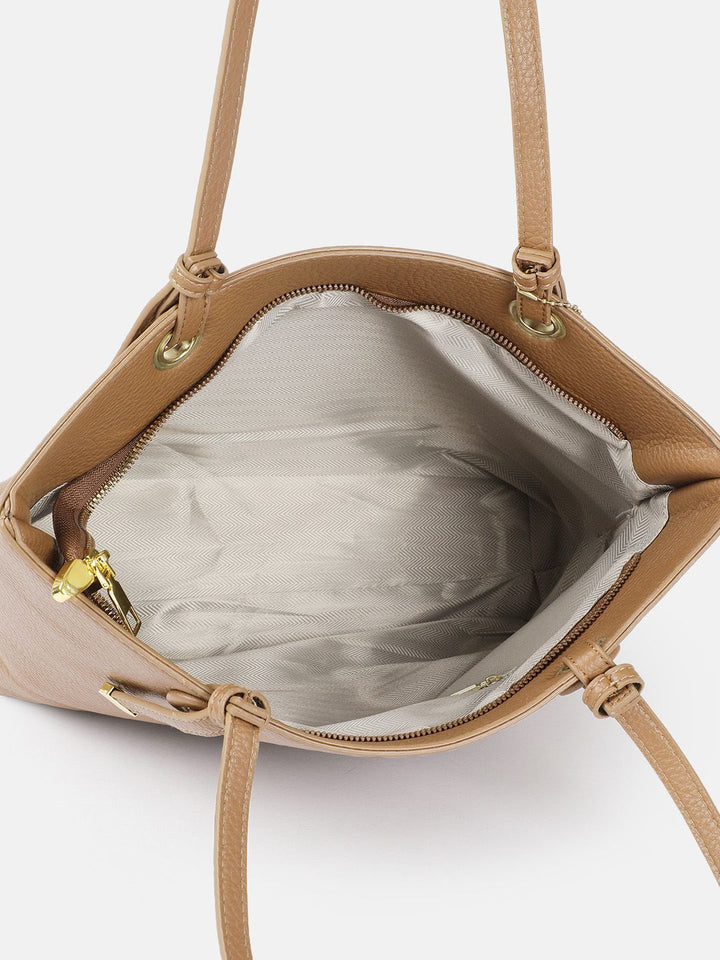 DressBerry Textured Structured Shoulder Bag