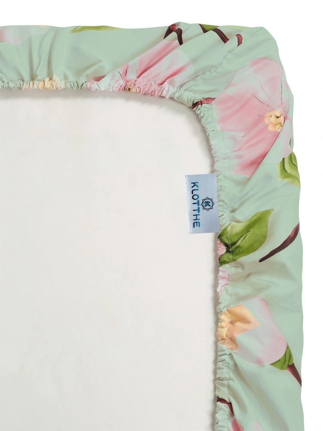 Moda Rapido X KLOTTHE Green & Pink Floral 400 TC Single Bedsheet with 1 Pillow Covers