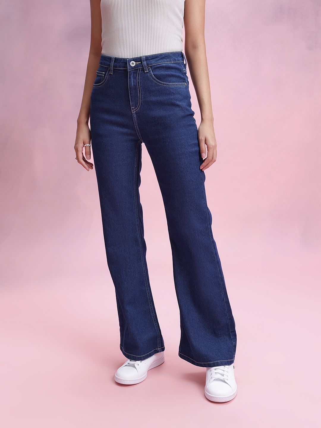 DressBerry Women High-Rise Stretchable Bootcut Jeans