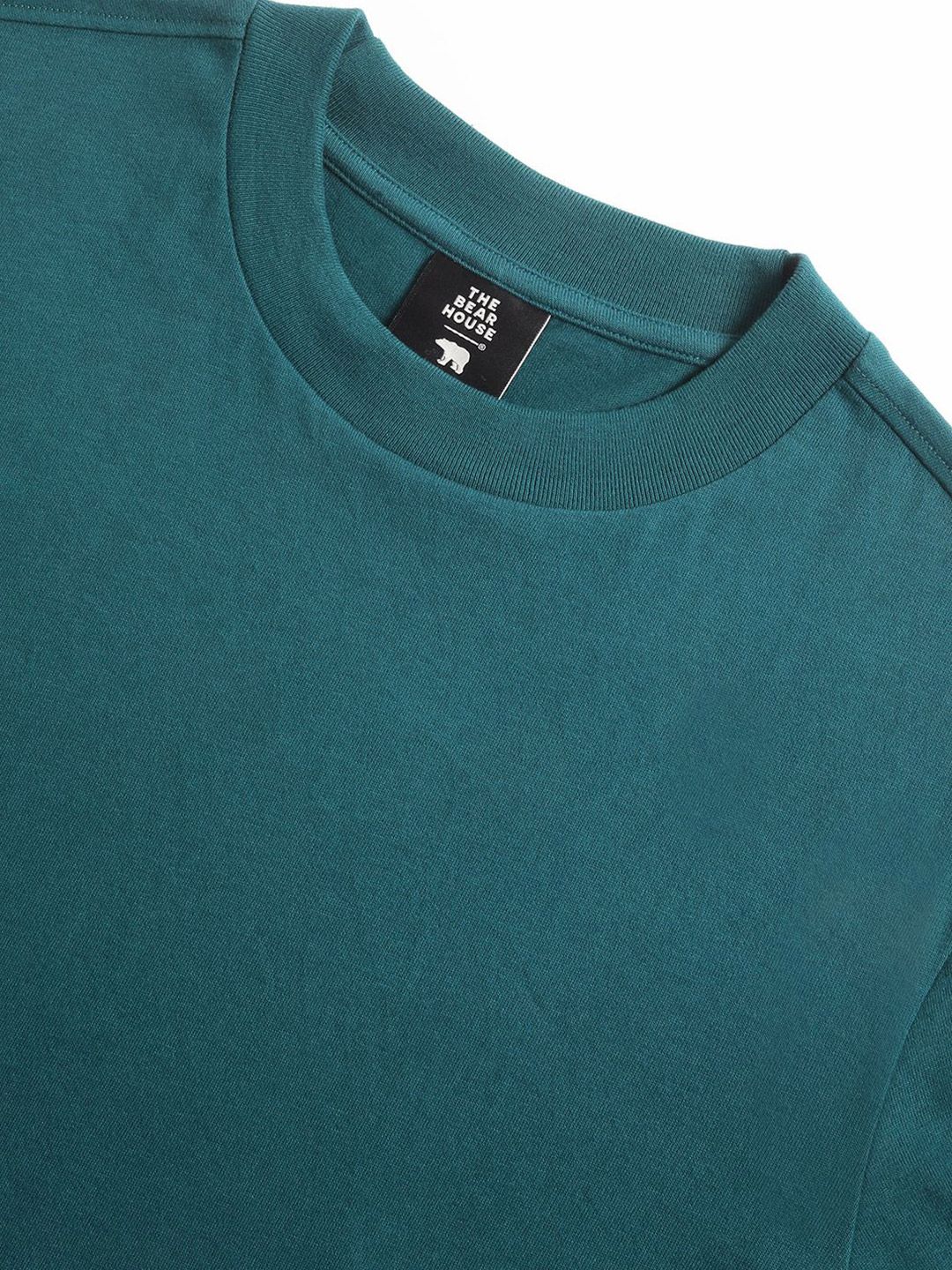 THE BEAR HOUSE Round Neck Pure Cotton Regular Fit T-shirt