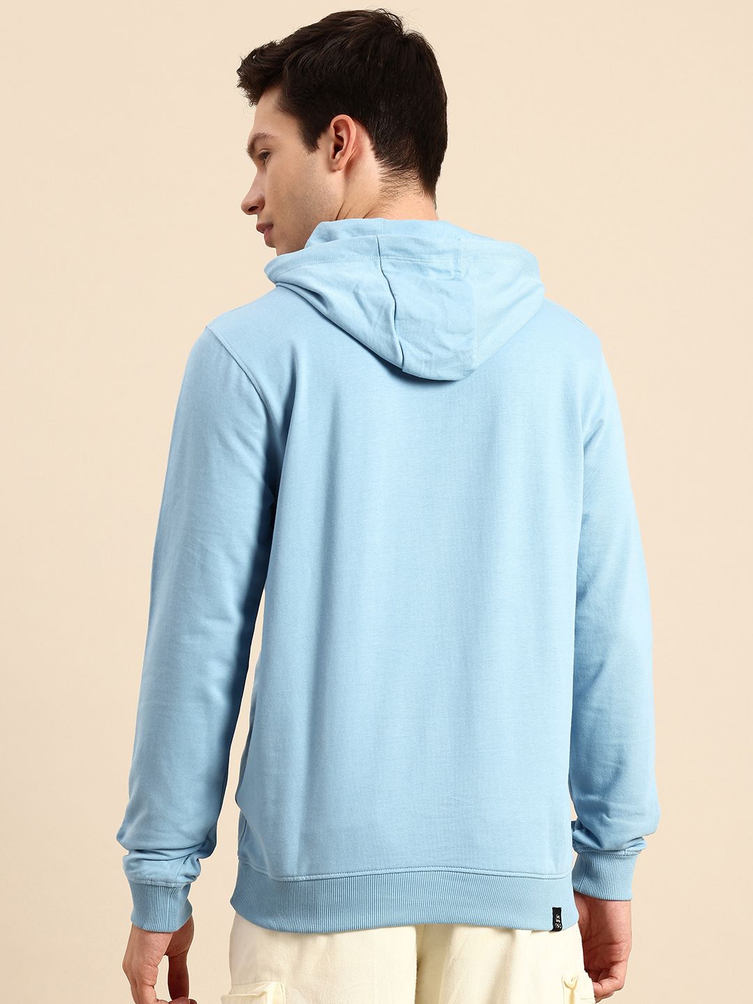 Being Human Pure Cotton Brad Logo Printed Hooded Sweatshirt