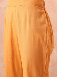 all about you Women Pure Cotton Shirt Kurta with Trousers