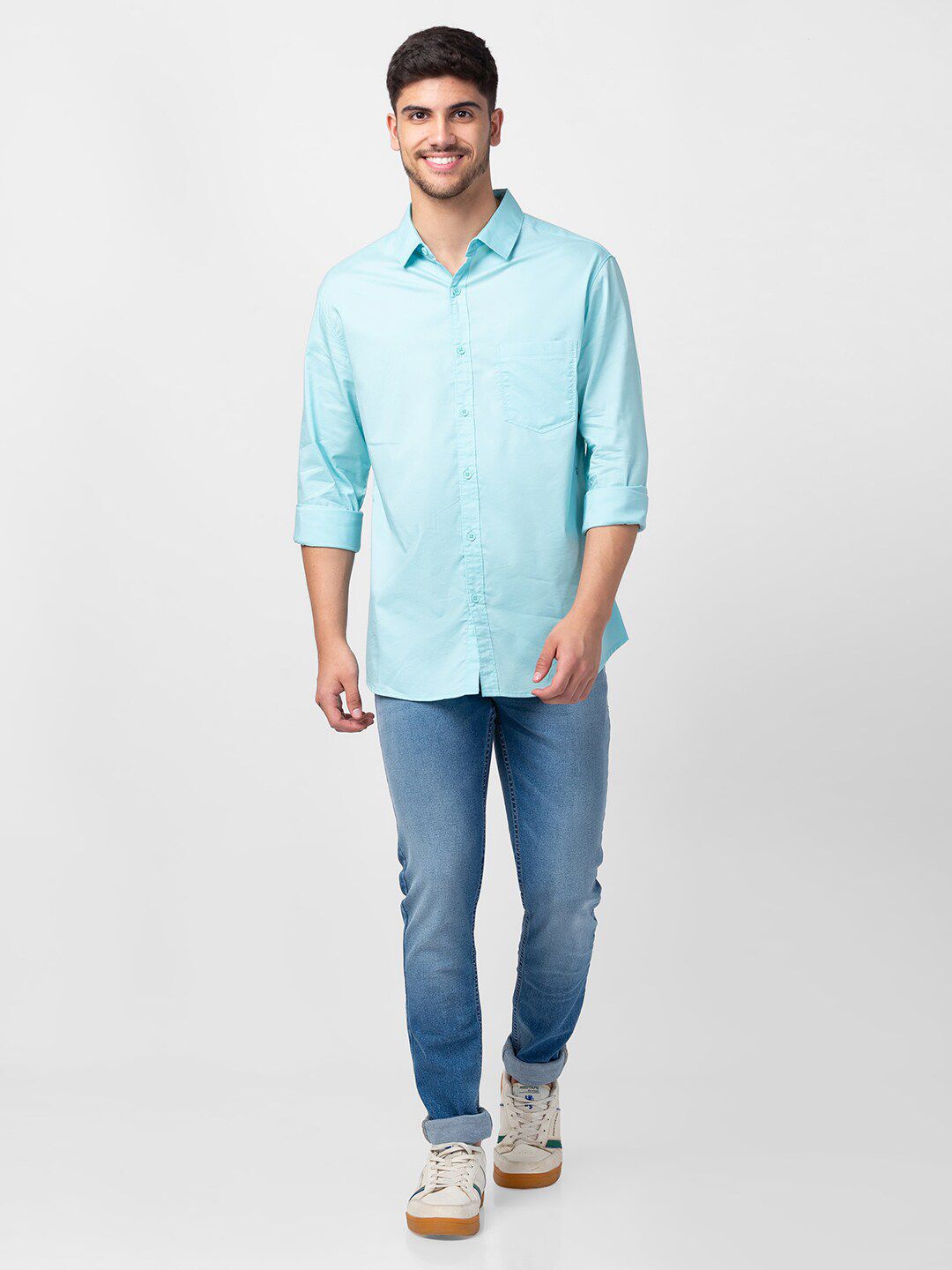 SPYKAR Men Slim Fit Casual Shirt