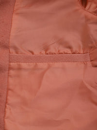 all about you Women Dusty Pink Solid Single Breasted Overcoat with Oversized Pockets