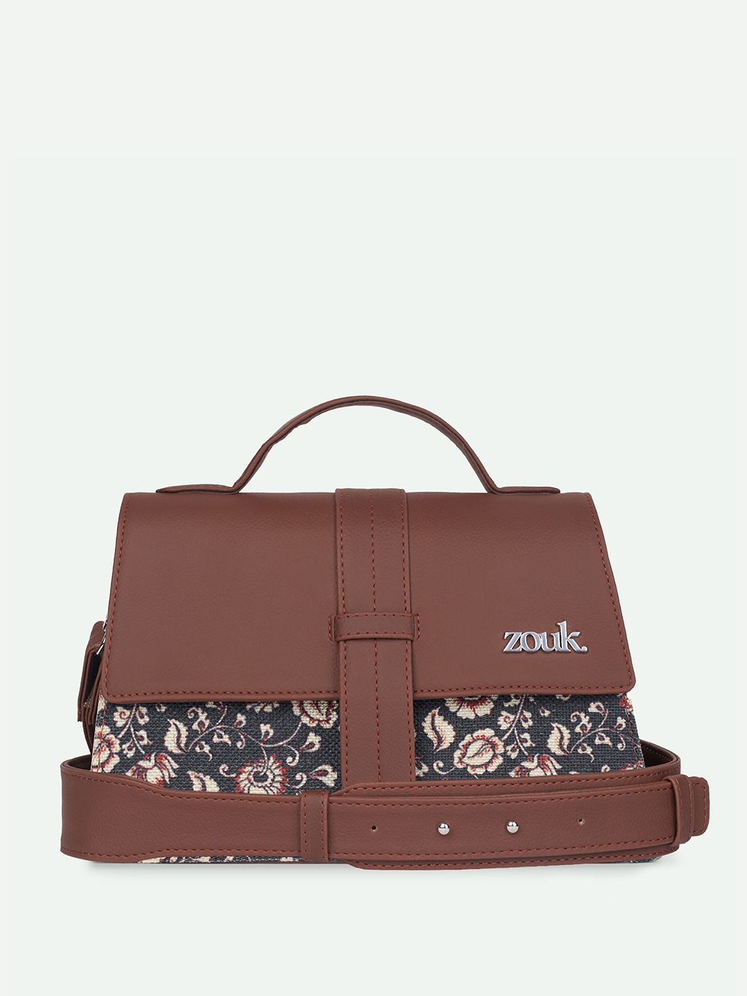 ZOUK Kriti Sanon - Chittoor Blue Kalamkari Iconic Evening Structured Satchel