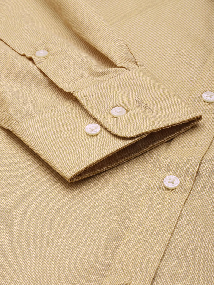 Park Avenue Slim Fit Pinstripes Opaque Formal Shirt