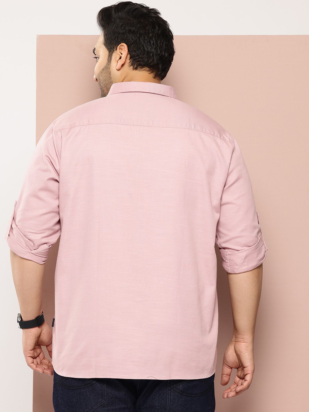 Thomas Scott Men Plus Size Premium Pure Cotton Casual Shirt