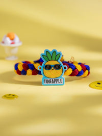 Voylla Kids Cheerful Pineapple Buddy Thread Rakhi