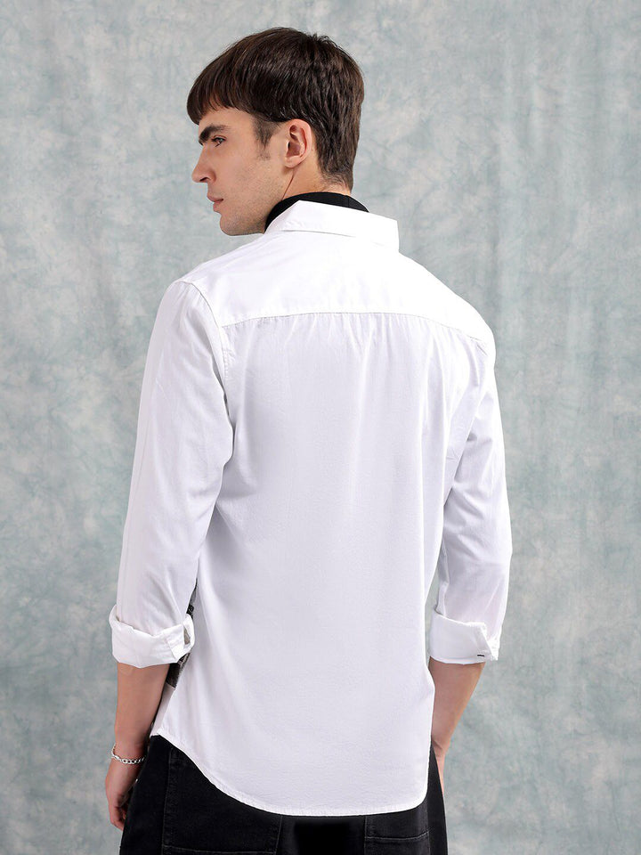 The Indian Garage Co Slim Fit Graphic Printed Pure Cotton Casual Shirt