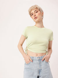 DressBerry Beach Babe Breeze Cut-Out Crop Top