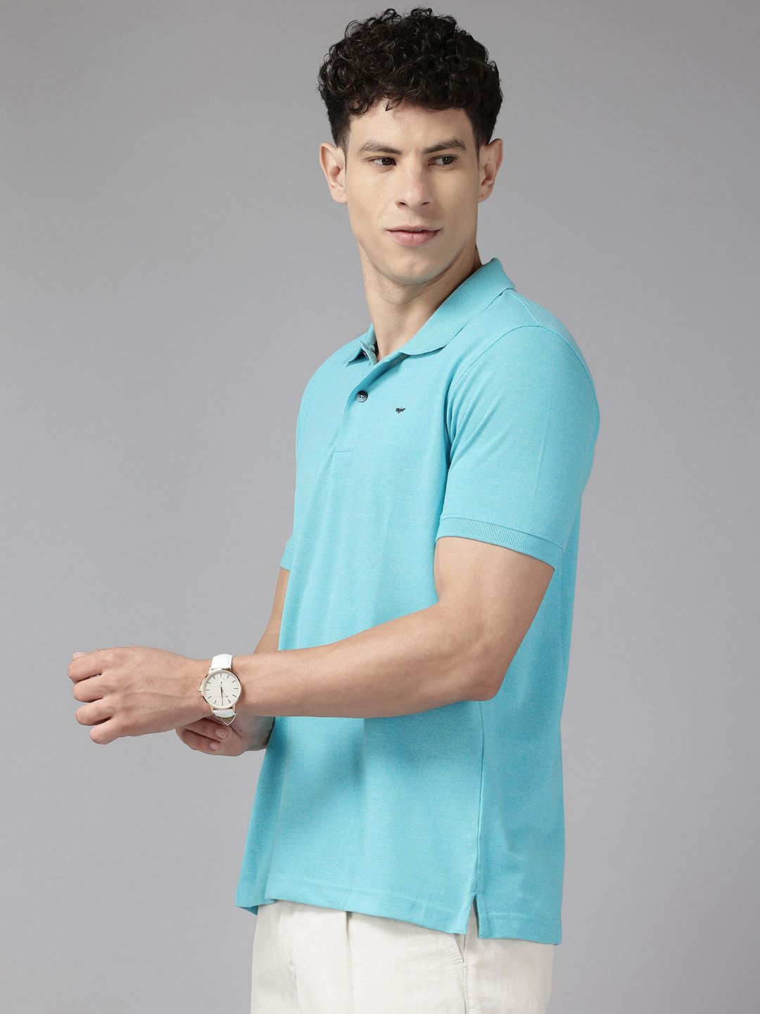 Park Avenue Men Polo Collar Slim Fit T-shirt