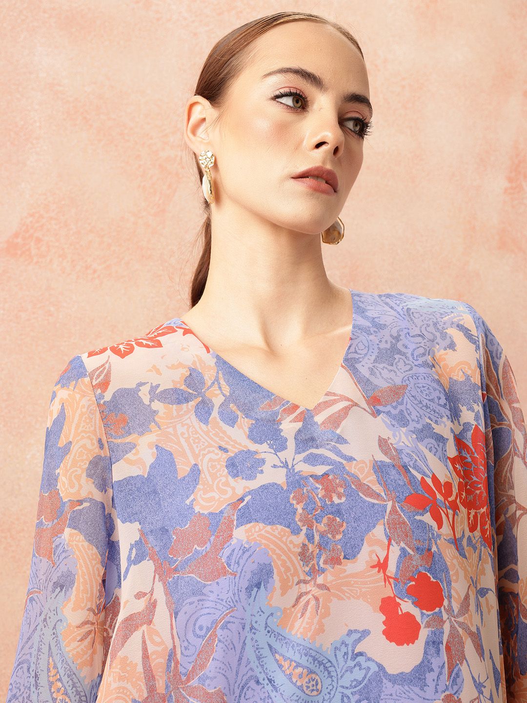 all about you Women Floral Printed Kurta