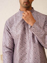 SOJANYA LUXE Embroidered Straight Kurta with Pyjamas
