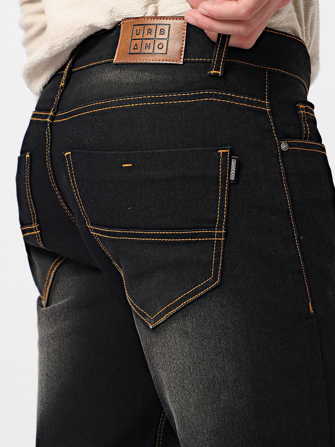 Urbano Fashion Men Regular Fit Washed Stretchable Jeans